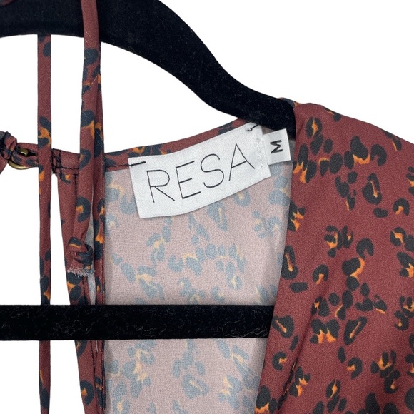 Revolve Burgundy Leopard Maxi Dress - Medium - Picture 8 of 8